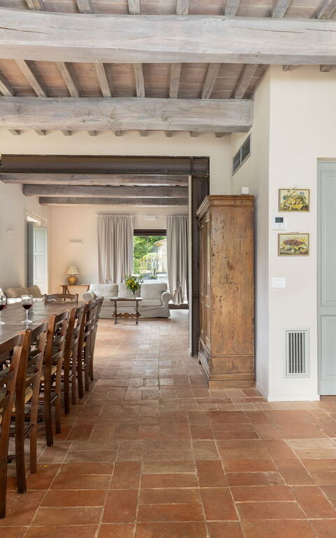 Villa Casentino: Cucina, Sala da pranzo