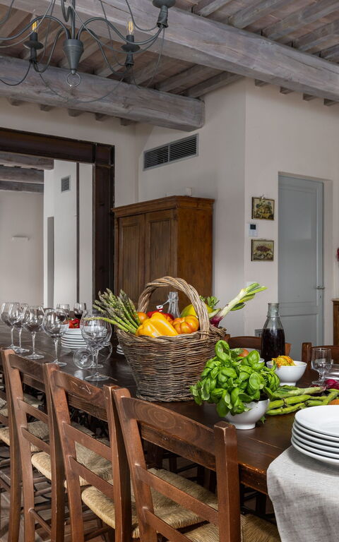 Villa Casentino: Cucina, Sala da pranzo
