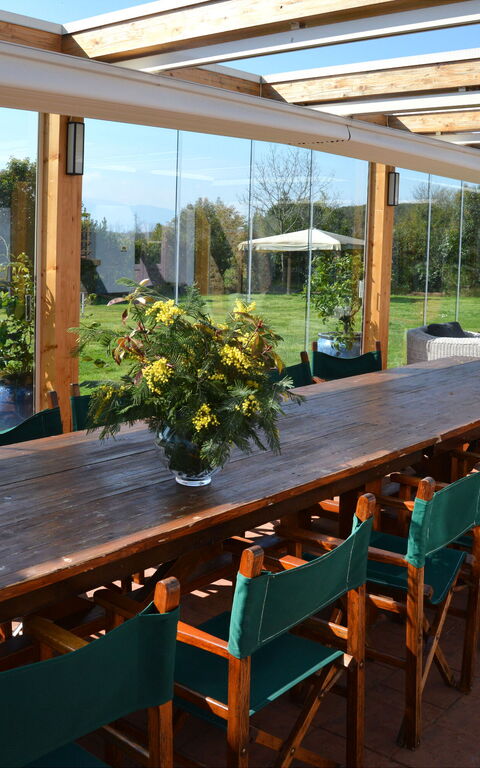 Villa Marginone: Balcone / Terrazza / Patio, Sala da pranzo