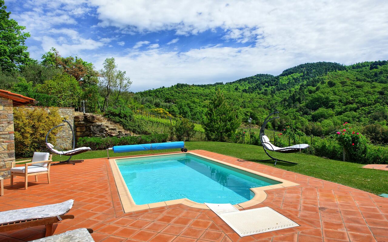 Villa Barbischio: Giardino, Piscina
