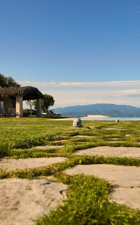 Villa Agazzi: Giardino, Vista Panoramica