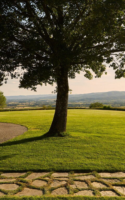 Villa Agazzi: Giardino, Vista Panoramica