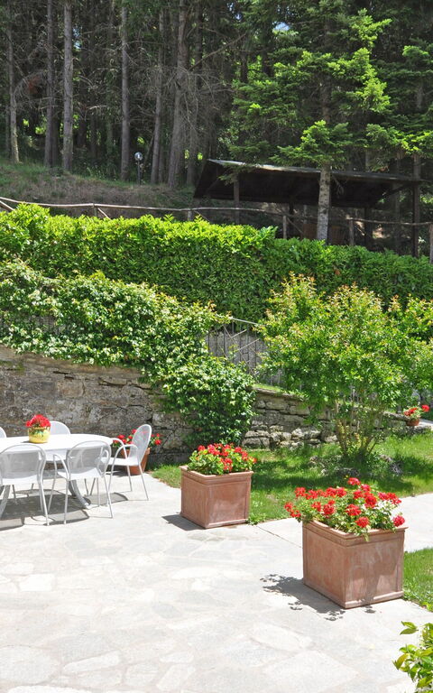 Villa Dame: all'aperto, Esterni