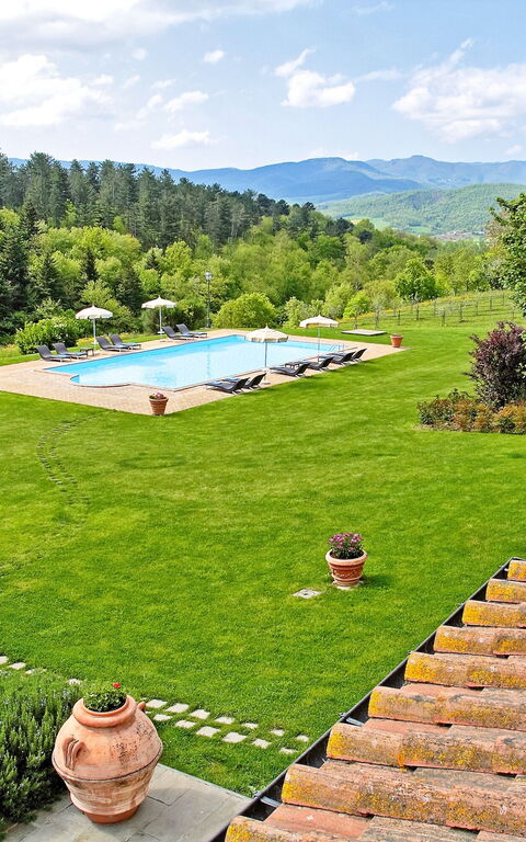 Villa Sant' Angelo: Giardino, Piscina