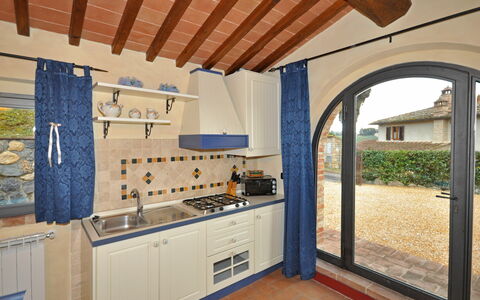 Alloggio Ortensia: Cucina, Sala da pranzo, Soggiorno