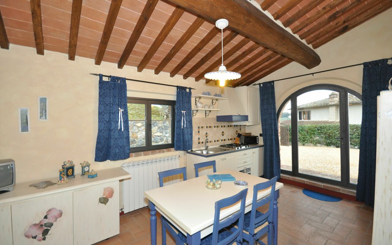 Alloggio Ortensia: Cucina, Sala da pranzo, Soggiorno