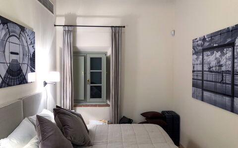 Alloggio La Valle 3 Castelfalfi: Camera da letto