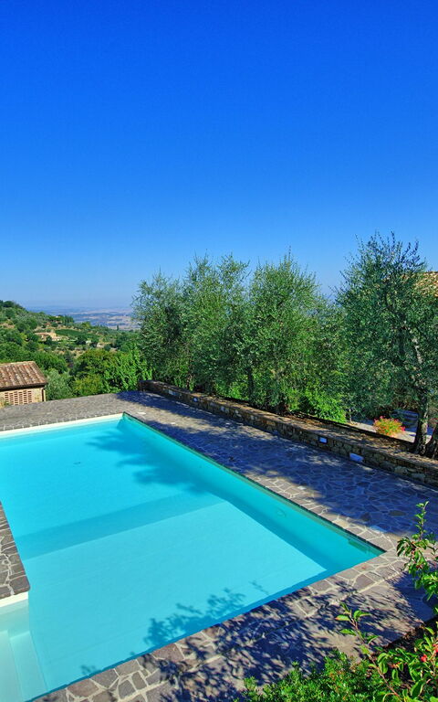 Villa Montalcino: Piscina, Vista Panoramica