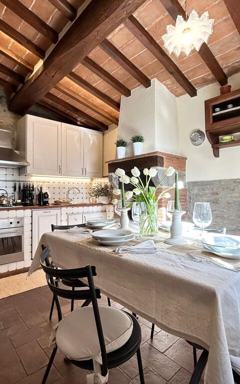 Antico Casale: Cucina, Sala da pranzo