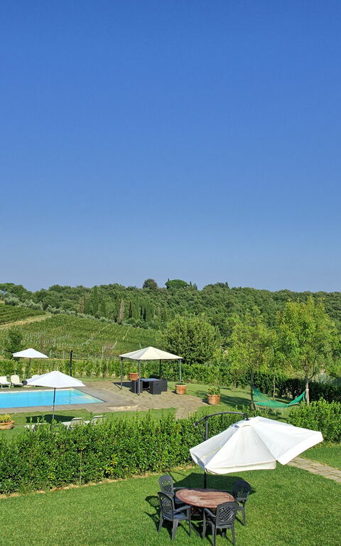 Podere Romina: Giardino, Piscina, Vista Panoramica