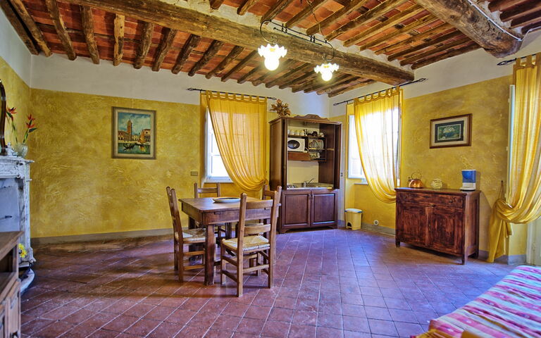 Alloggio Menestrello: Cucina, Sala da pranzo, Soggiorno