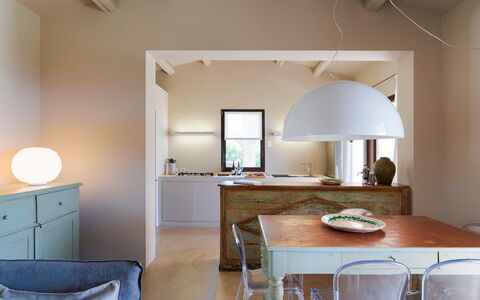 Alloggio Isla Verde - Ulivi: Sala da pranzo, Soggiorno