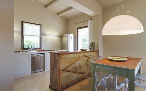 Alloggio Isla Verde - Ulivi: Cucina, Sala da pranzo