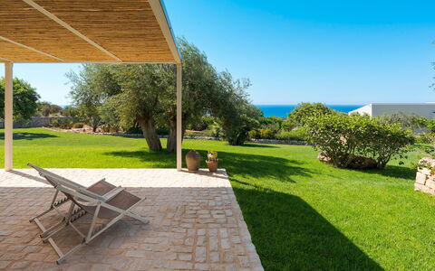 Alloggio Isla Verde - Ulivi: all'aperto, Balcone / Terrazza / Patio, Esterni, Giardino, Vista Panoramica