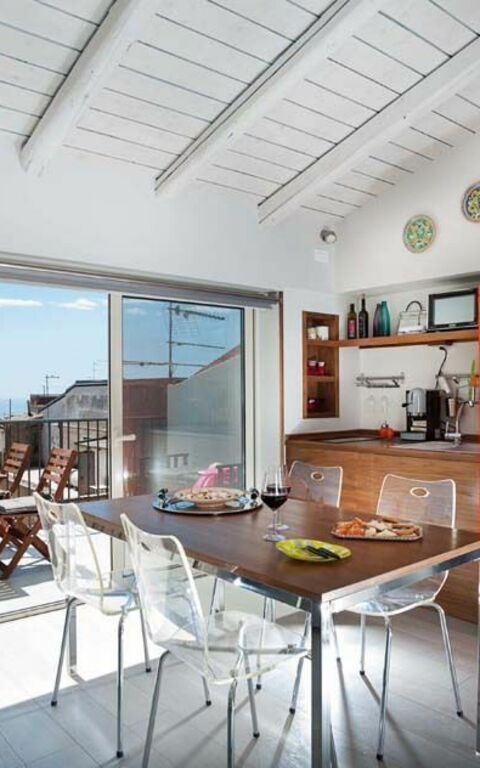 Taormina Suite: Cucina, Sala da pranzo, Soggiorno