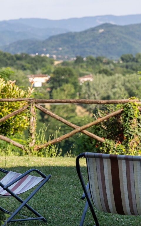 Casale Giotto: Giardino, Vista Panoramica