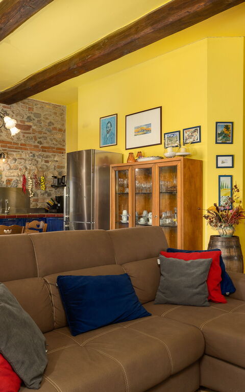 Villa Sabrina: Cucina, Soggiorno