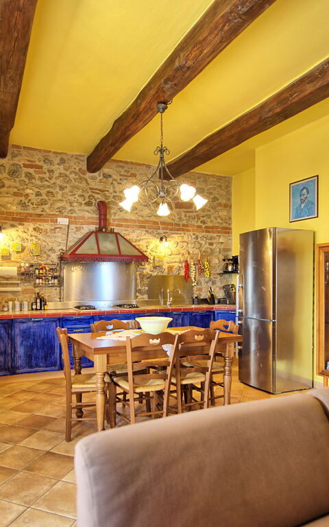 Villa Sabrina: Cucina, Sala da pranzo, Soggiorno
