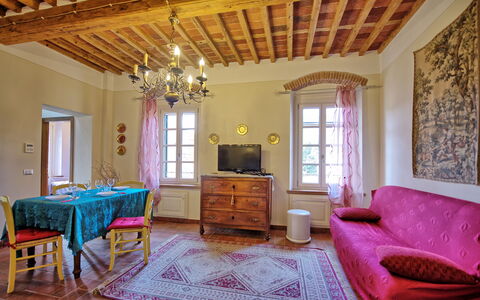 Alloggio Flavia 5: Sala da pranzo, Soggiorno