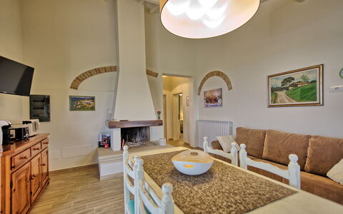 Alloggio Fornace 2: Cucina, Sala da pranzo, Soggiorno