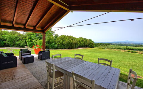 Alloggio Marcello: all'aperto, Balcone / Terrazza / Patio, Estate, Vista Panoramica