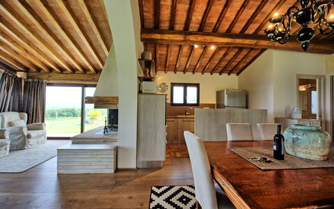 Alloggio Marcello: Cucina, Sala da pranzo, Soggiorno