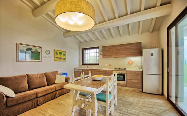 Alloggio Fornace 2: Cucina, Sala da pranzo, Soggiorno