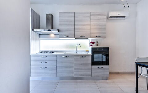 Alloggio Cotriero Crystal: Cucina, Sala da pranzo