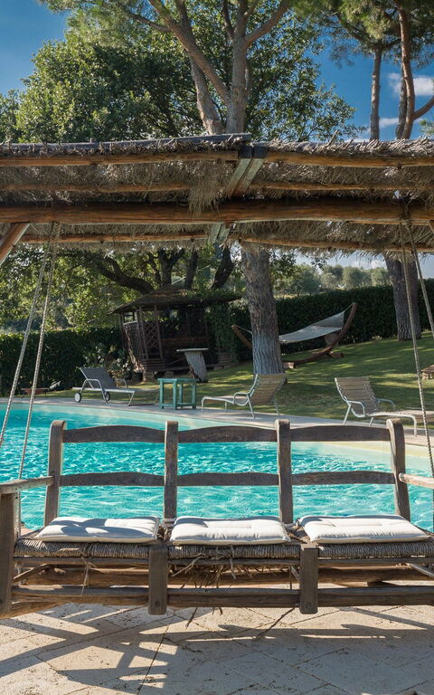 Villa Poggiospinoso: all'aperto, Giardino, Piscina