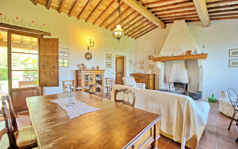 Villa Sarteano: Sala da pranzo, Soggiorno