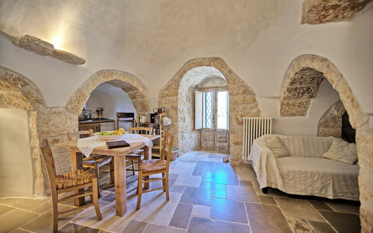 Trullo Pascarosa: Cucina, Sala da pranzo