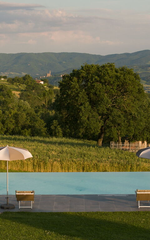 Casale Daniele: Giardino, Piscina, Vista Panoramica
