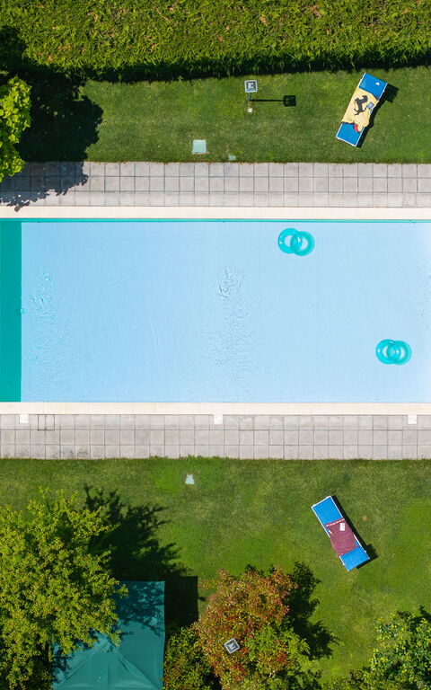 Casale Tiziano: Giardino, Piscina, Vista Panoramica