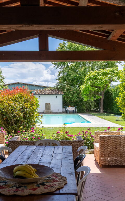Casale Tiziano: Balcone / Terrazza / Patio, Giardino, Piscina