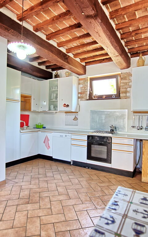 Casale Tiziano: Cucina, Sala da pranzo