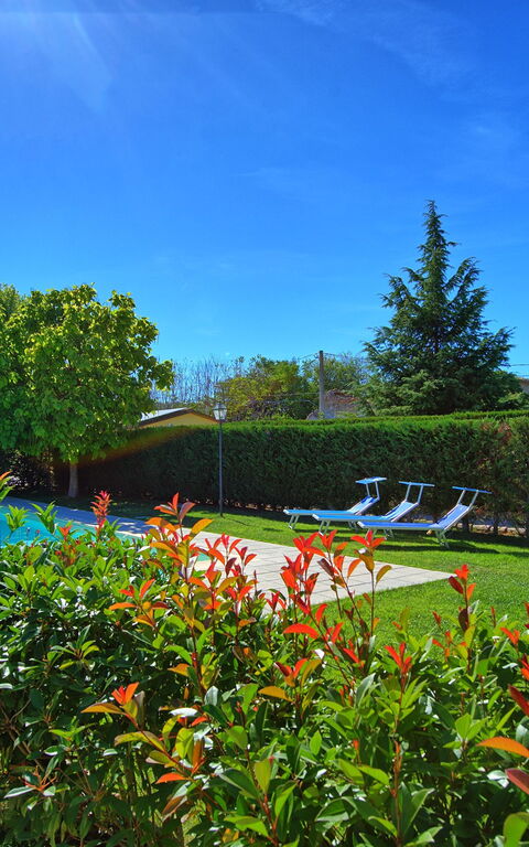 Casale Tiziano: Giardino, Piscina