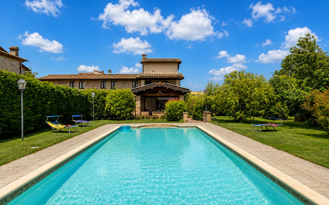 Casale Tiziano: all'aperto, Esterni, Giardino, Piscina