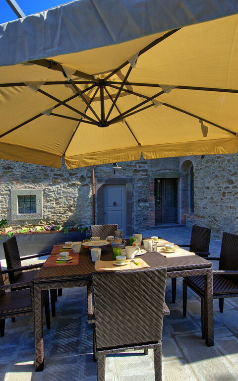 Casa La Fonte: Balcone / Terrazza / Patio, Giardino