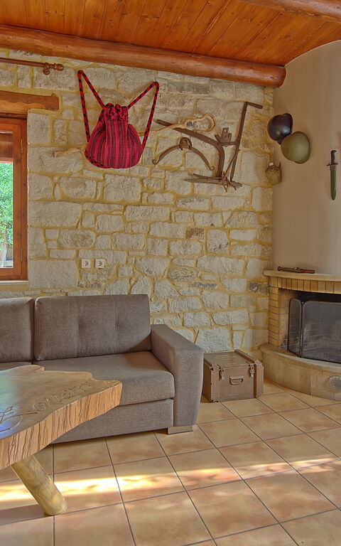 Villa Vrisses: Sala da pranzo, Soggiorno