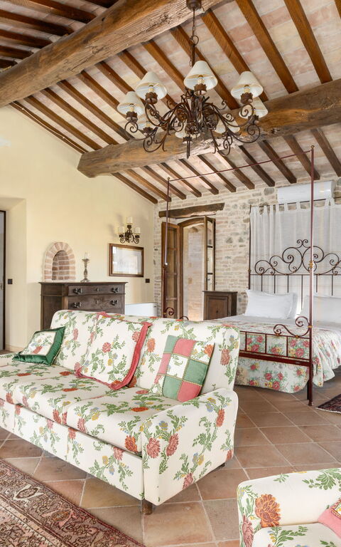 Villa Assisi: Camera da letto