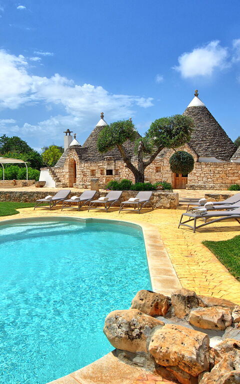 Trullo Santo Stefano: all'aperto, Giardino, Piscina