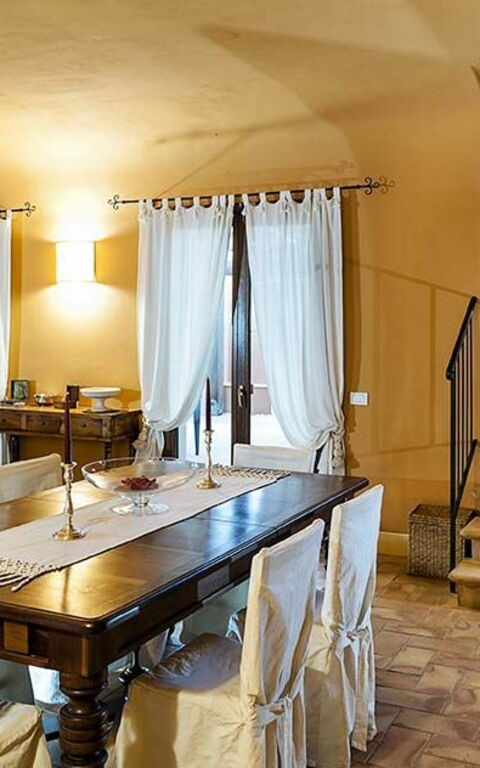Villa Arangea: Cucina, Sala da pranzo