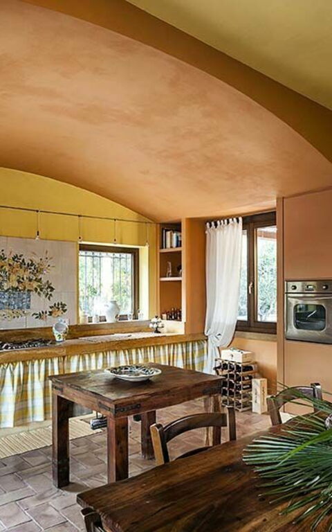 Villa Arangea: Cucina, Sala da pranzo