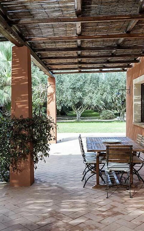 Villa Arangea: Esterni, Giardino