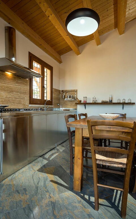 Villa Le Muse: Cucina, Sala da pranzo