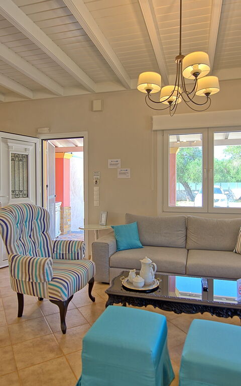 Beach Villa Joanna: Cucina, Sala da pranzo, Soggiorno