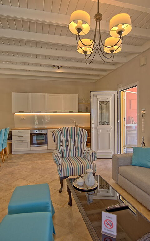 Beach Villa Joanna: Cucina, Sala da pranzo, Soggiorno