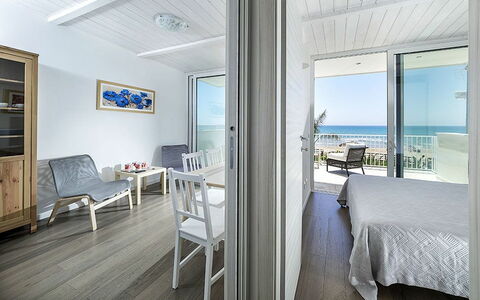 Alloggio Marina: Camera da letto, Sala da pranzo, Soggiorno