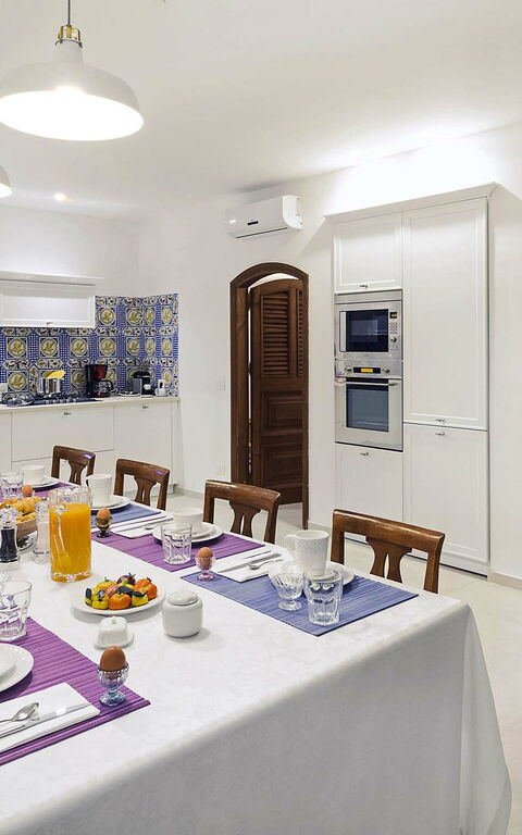 Blu Moon: Cucina, Sala da pranzo