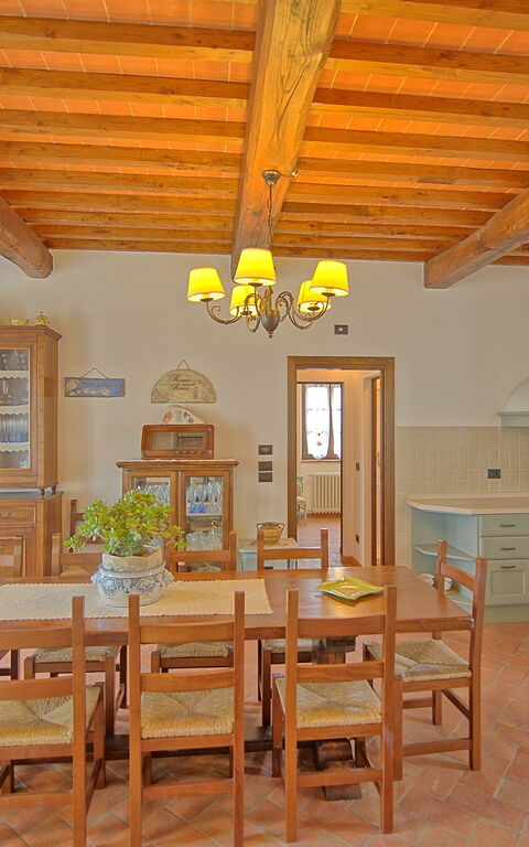 Villa Farneta: Cucina, Sala da pranzo
